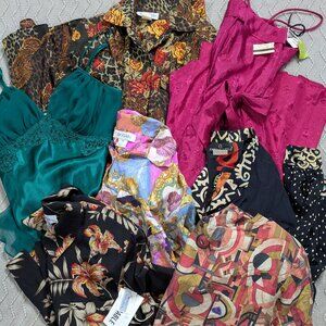 Vintage Colorful 80s & 90s Dress & Shirt Resellers Bundle